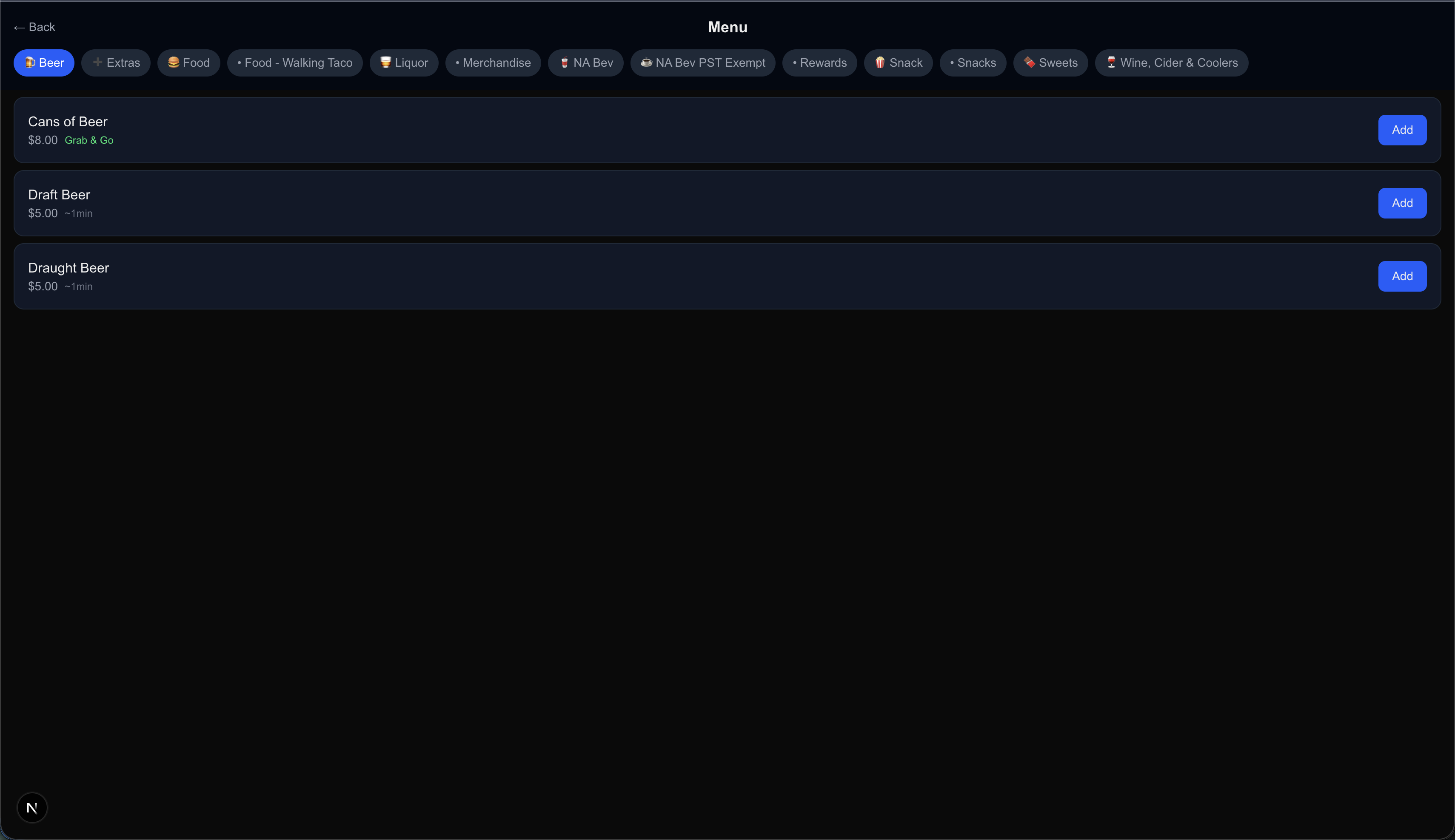 Arenaflow cart and checkout